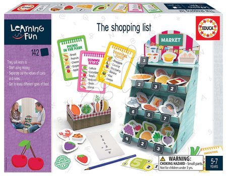 Puzzle a spoločenské hry - Náučná hra pre najmenších The Shopping List Educa 