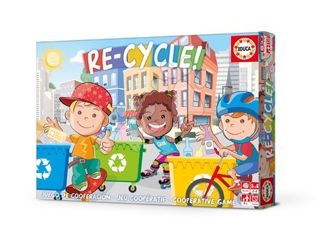 Gra towarzyska dla dzieci RE-Cycle! Educa po angielsku Uczymy się recyklingu! od 4 roku