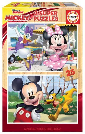 Puzzle pentru copii - Puzzle din lemn Mickey&Friends Educa