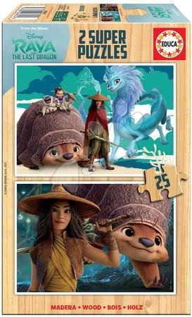 Dřevěné Disney puzzle - Dřevěné puzzle Raya and the Last Dragon Educa