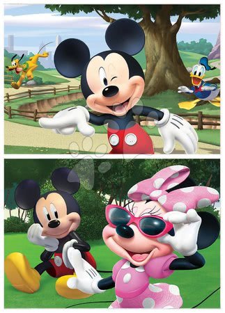 Detské puzzle do 100 dielov - Puzzle Mickey&Friends Educa 2x20 dielov od 4 rokov_1
