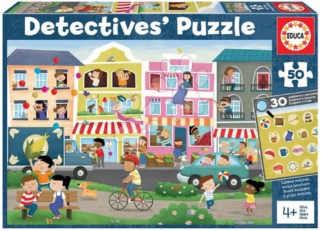 Puzzle a spoločenské hry - Puzzle mesto Detectives Busy Town Educa