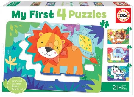 Igrače za otroke od 2. do 3. leta - Puzzle za najmlajše My Jungle Animals Progressive Educa