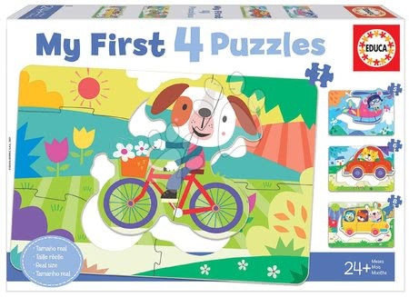 Progresivní dětské puzzle - Puzzle pro nejmenší My Vehicles Progressive Educa