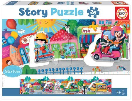 Hračky pro nejmenší - Puzzle pro nejmenší Story Vehicles in the City Educa