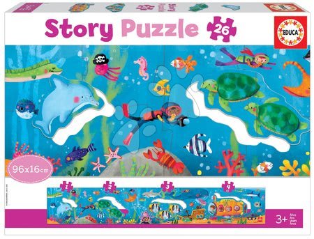 Puzzle pre deti - Puzzle pre najmenších Story Underwater World Educa