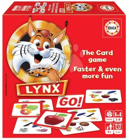 Puzzle a společenské hry - Společenská hra Rychlý jako rys LYNX GO! 6in1 Educa