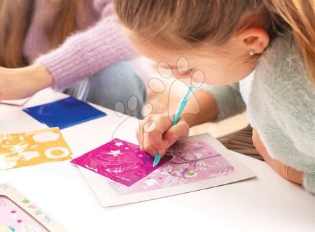 Prace ręczne i tworzenie - Kreatywne tworzenie Nature Friends Glitter&Foil Art Educa - 5