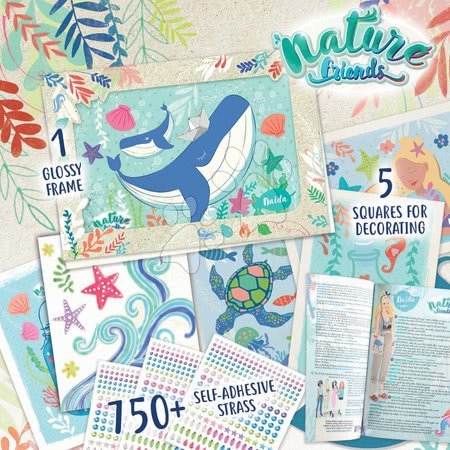 Kézimunka és alkotás - Kreatív alkotás Nature Friends Mosaic&Strass Art Educa - 1