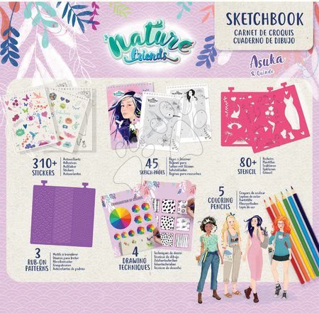 Handwerke und Kreation - Kreatives Basteln Nature Friends Sketchbook Asuka Art Educa - 2