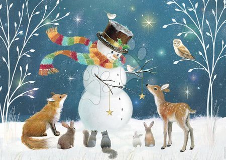 Puzzle 500 dílků - Puzzle Snowman & friends Sarah Summers Educa - 1