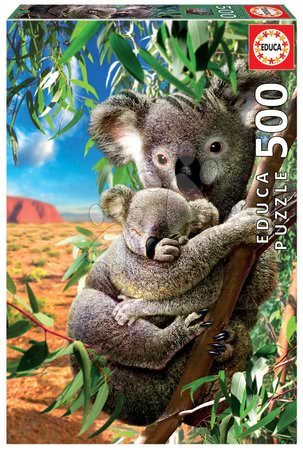 500 darabos puzzle - Puzzle Koala and Cub Educa