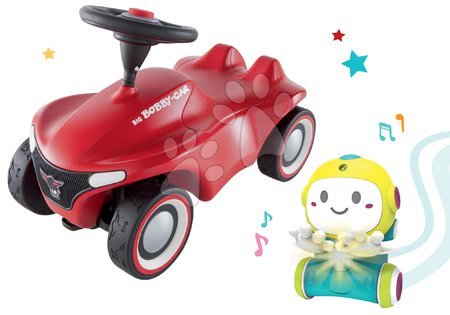Bébi játékszettek - Szett interaktív Robot 1,2,3 Smart Smoby és bébitaxi autó Bobby Car Neo Red