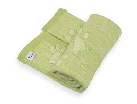 Detské deky - Pletená deka pre najmenších Joy toTs-smarTrike 100% prírodná bavlna zelená od 0 mesiacov