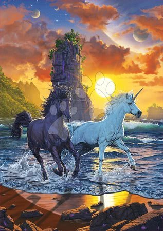 Igrače za vse od 10. leta - Puzzle Unicorns On Beach Vincent Hie Educa_1