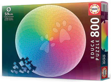 Puzzle 1000 elementów - Puzzle Rainbow Round Educa - 4
