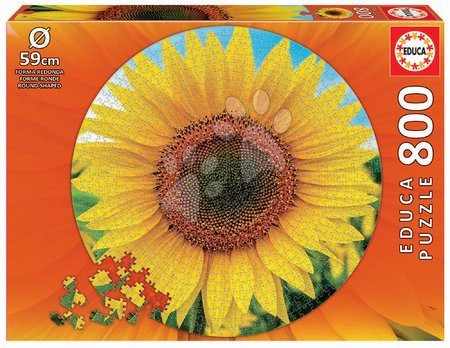 Puzzle a spoločenské hry - Puzzle Sunflower Round Educa