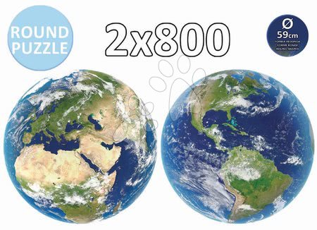 Puzzle 1000 elementów - Puzzle Planeta Ziemia Okrągły Educa - 2
