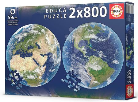 Puzzle 1000 elementów - Puzzle Planeta Ziemia Okrągły Educa - 4