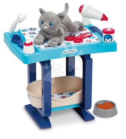 Kozmetický stolík pre deti - Opatrovateľský kútik pre mačičku Cat Care and Grooming Écoiffier