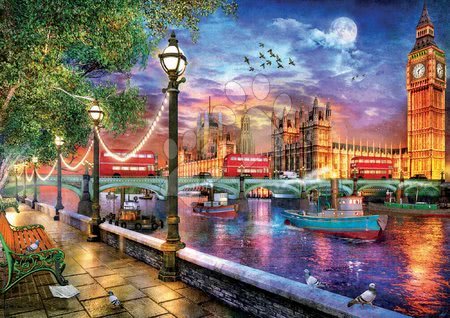 Jucării pentru toți de la 10 ani - Puzzle London at Sunset Dominic Davison Educa_1