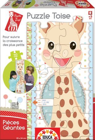 Detské skladacie koberce - Puzzle Giant Žirafa Sophia Educa - 2
