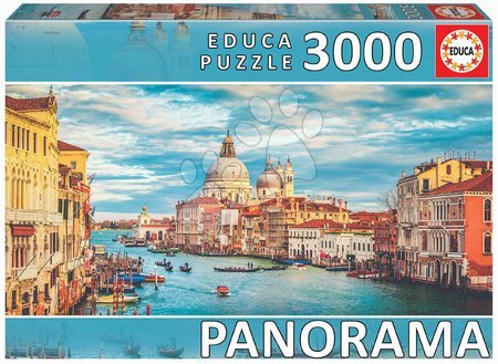 Panoráma puzzle - Puzzle Grand canal Venice Educa 3000 darabos 11 évtől