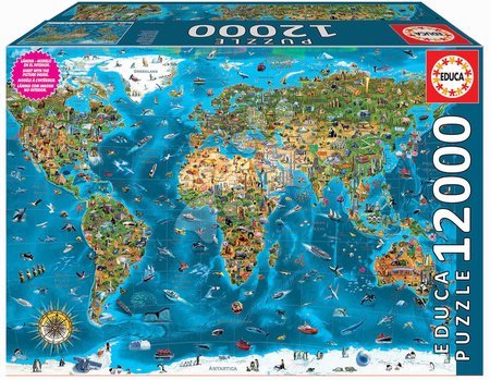 Puzzle 9000 - 42 000 dielne - Puzzle Wonders of the World Educa 