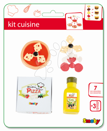 Nádobí a doplňky do kuchyňky - Mini pizza/mini hamburger Smoby - 5