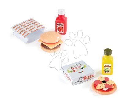 Nádobí a doplňky do kuchyňky - Mini pizza/mini hamburger Smoby - 6