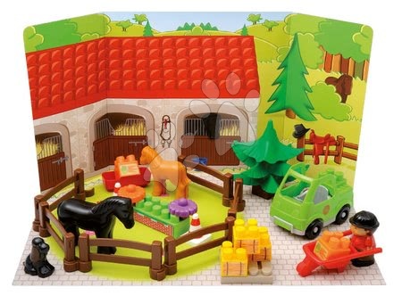 Produse vechi - Calendar de advent joc de construit - Grajd de cai Abrick Écoiffier - 3