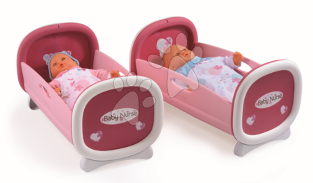 Postýlky a kolébky pro panenky - Kolébka pro dvě panenky do 42 cm Baby Nurse Smoby - 8