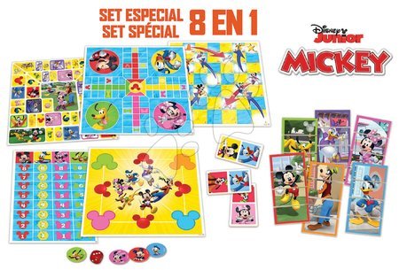 Gry w językach obcych - Gry towarzyskie Mickey and his Friends Disney 8w1 Special set Educa  - 1