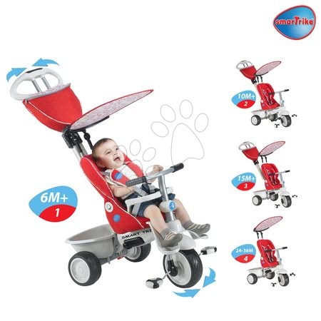 Rowerki trójkołowe od 6 miesiąca - Rowerek trójkołowy Recliner 4w1 smarTrike - 4