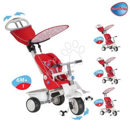 Rowerki trójkołowe od 6 miesiąca - Rowerek trójkołowy Recliner 4w1 smarTrike - 1