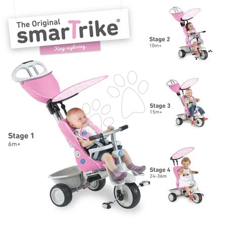 Rowerki trójkołowe od 6 miesiąca - Rowerek trójkołowy Recliner 4w1 smarTrike - 1