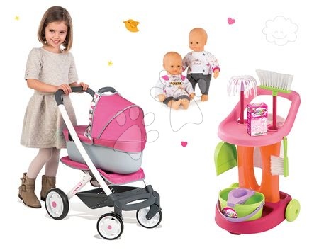 Cărucioare pentru păpuși seturi - Set cărucior retro Maxi Cosi&Quinny Smoby - 24