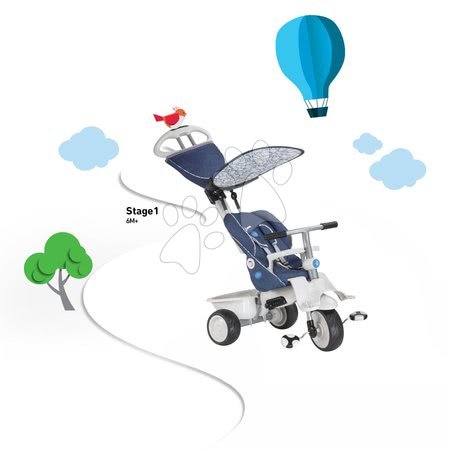 Tříkolky od 6 měsíců - Tříkolka Recliner 4v1 smarTrike - 5