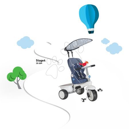 Tříkolky od 6 měsíců - Tříkolka Recliner 4v1 smarTrike - 9