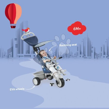 Tříkolky od 6 měsíců - Tříkolka Recliner 4v1 smarTrike - 10