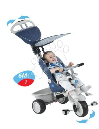 Tříkolky od 6 měsíců - Tříkolka Recliner 4v1 smarTrike - 6