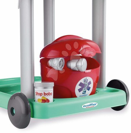 Lékařské vozíky pro děti - Mobilní lékařský vozík s infuzí a lékařským kufříkem Écoiffier - 1