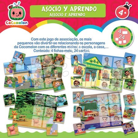 Puzzle és társasjátékok - Oktatójáték legkisebbeknek I associate and learn Cocomelon Educa_1