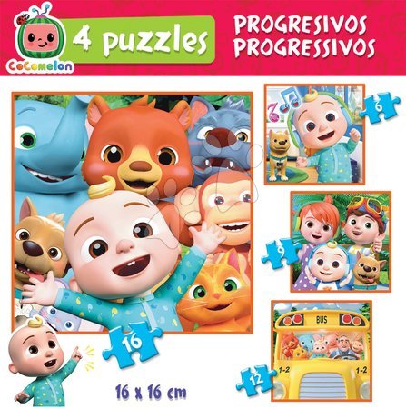 Puzzle za djecu - Puzzle Cocomelon Progressive 4u1 Educa 6-9-12-16 dijelova od 4 godine_1
