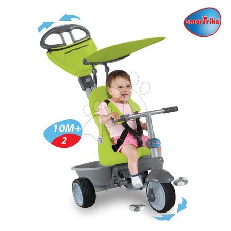 Rowerki trójkołowe od 6 miesiąca - Rowerek trójkołowy Recliner Żaba 4w1 smarTrike - 2
