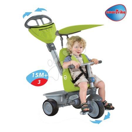 Rowerki trójkołowe od 6 miesiąca - Rowerek trójkołowy Recliner Żaba 4w1 smarTrike - 3