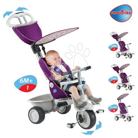 Tříkolky od 6 měsíců - Tříkolka Recliner 4 v 1 smarTrike - 1