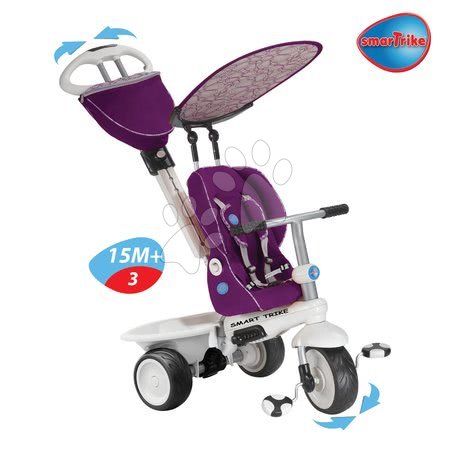Tříkolky od 6 měsíců - Tříkolka Recliner Toybar 4v1 smarTrike - 5