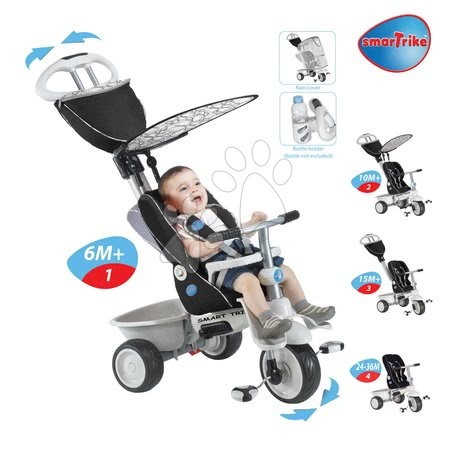 Triciclete de la 6 luni - Tricicletă Recliner 4in1 smarTrike - 1