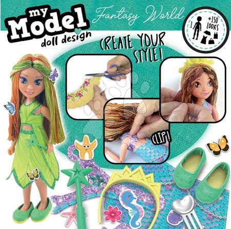 Prace ręczne i tworzenie - Kreatywne tworzenie Design Your Doll Fantasy World Educa - 2